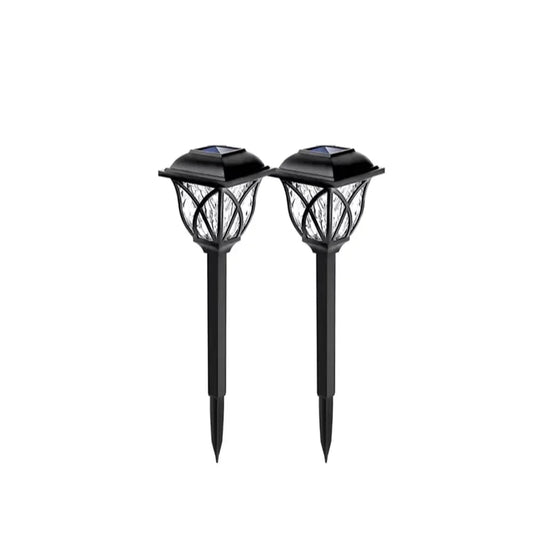 Solar LED Garden Lights | 2-Pack | IP44 Waterproof | Warm White for Lawns & Pathways