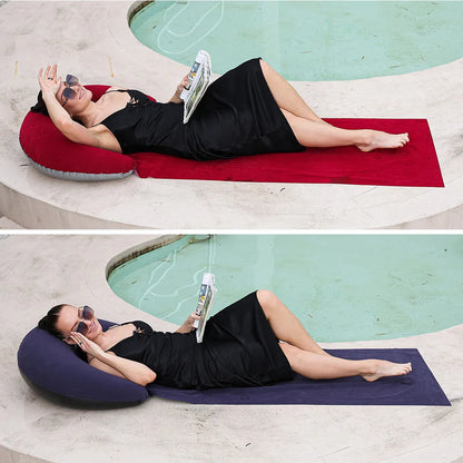 Inflatable Beach Mat for Camping | Portable Outdoor Lounge | Compact Design