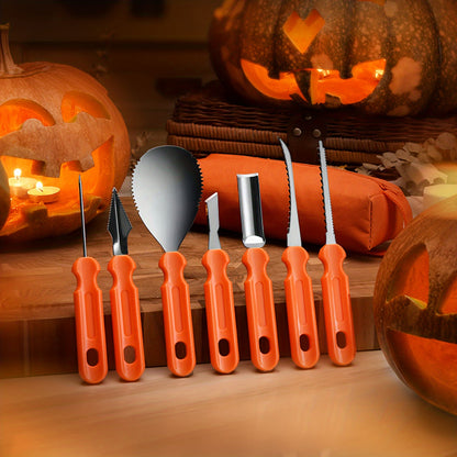 Ultimate Pumpkin Carving Kit with Stainless Steel Tools & Organizer