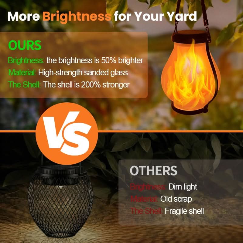 Solar Lanterns with Flickering Flame Effect