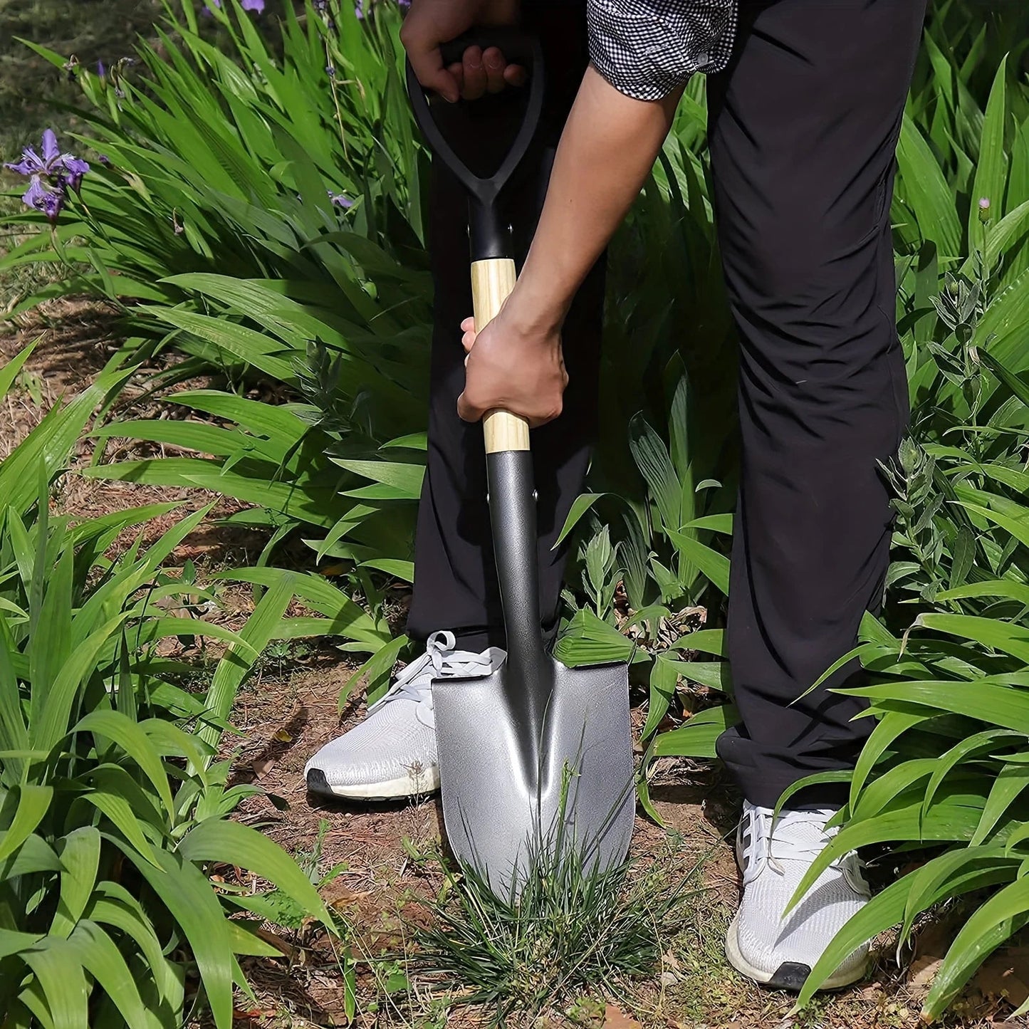 Compact Garden Trowel with Mango Handle | Rust-Resistant | 35.8–50.5 cm | Perfect for Gardening, Beach & Camping