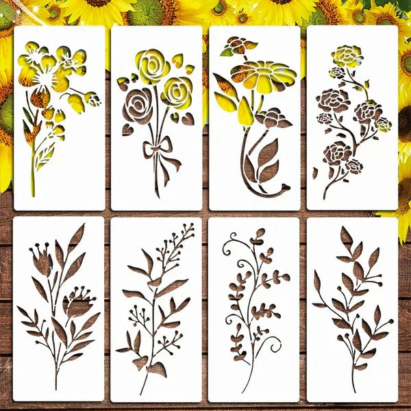 Floral Stencils for Fences and Walls | Customizable Patterns