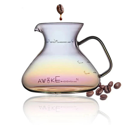 Elegant 15oz Heat-Resistant Glass Coffee Brewing Carafe