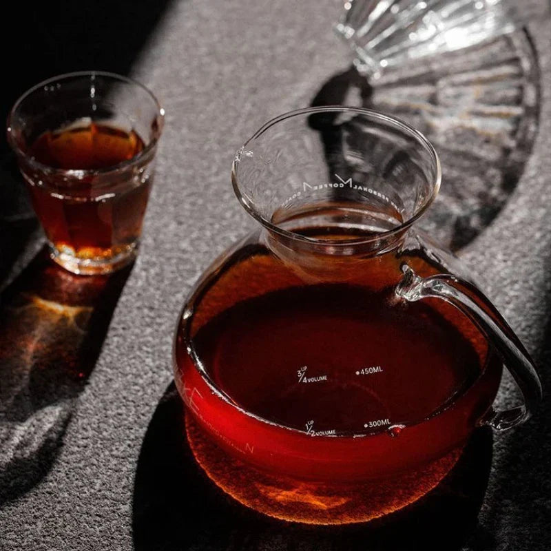 Elegant 15oz Heat-Resistant Glass Coffee Brewing Carafe