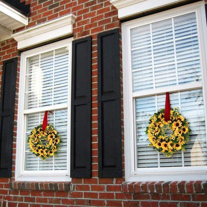 Vibrant 16-Inch Sunflower Door Wreath for Every Season
