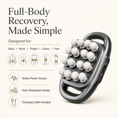 Deep Tissue Percussion Massager with 16 Attachments, 30 Speeds, 3 Modes