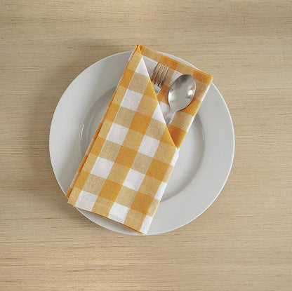 Elegant 16-Inch Reusable Table Napkins & Placemats Set