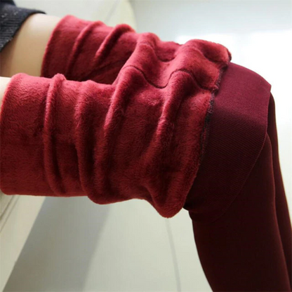 Winter Warmth: Luxe Fleece-Lined Leggings for Women