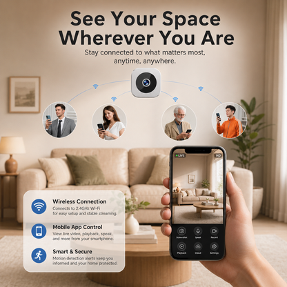Wireless 1080P Security Camera Featuring Night Vision