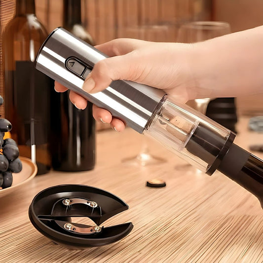 Electric Wine Opener – 5-in-1 Set with Aerator & Vacuum Stopper