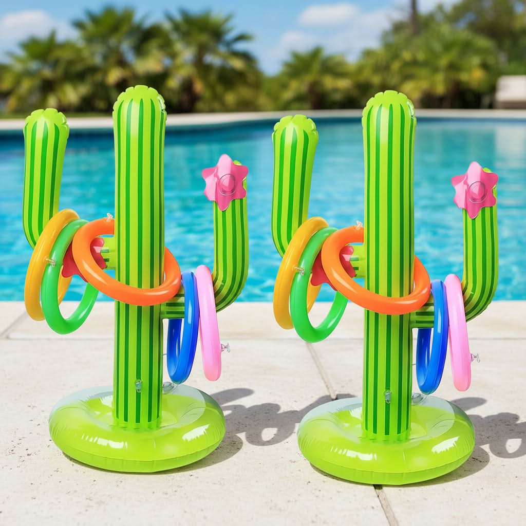 Inflatable Pool Ring Toss Game for Party Entertainment