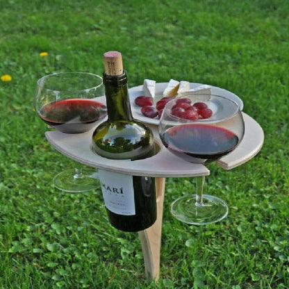 50% Off | Collapsible Picnic Table with Wine Holder – Last Day Sale