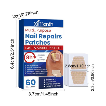 Nail Revive Patches | 60 Count | 8-Hour Nourishing Care