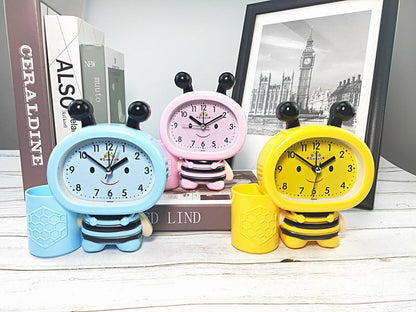 Desk Organizer with Alarm Clock and Pen Holder