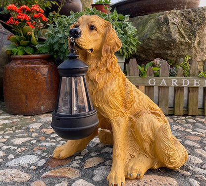 Solar Garden Light in Dog Shape | Weatherproof | Ideal for Patio & Balcony