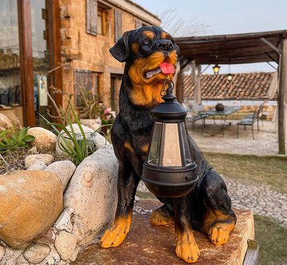 Solar Garden Light in Dog Shape | Weatherproof | Ideal for Patio & Balcony