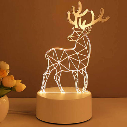 Acrylic 3D USB LED Night Light – Neon Sign Lamp for Home Decor