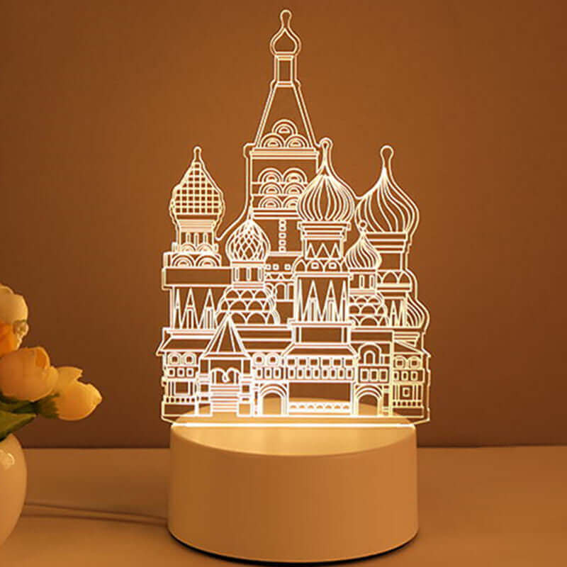 Acrylic 3D USB LED Night Light – Neon Sign Lamp for Home Decor