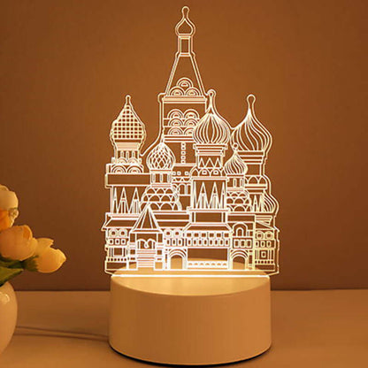 Acrylic 3D USB LED Night Light – Neon Sign Lamp for Home Decor