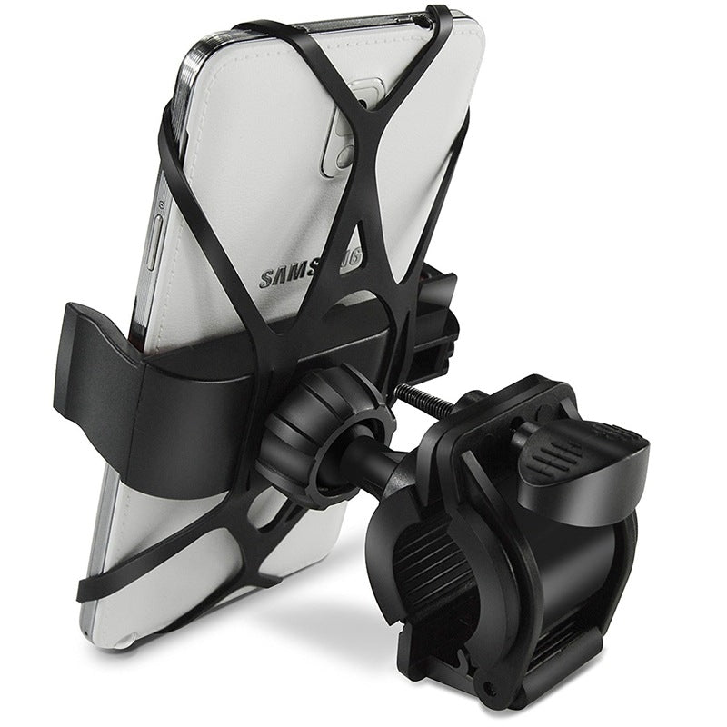 Universal Bicycle Phone Holder with Silicone Grip and 360-Degree Rotation
