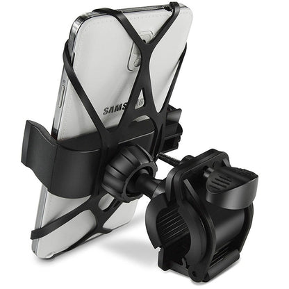 Universal Bicycle Phone Holder with Silicone Grip and 360-Degree Rotation