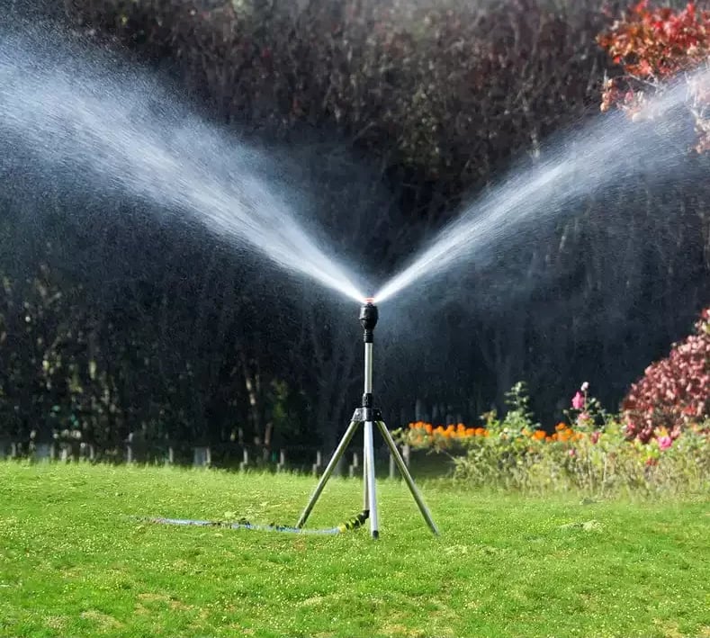 Effortless Garden Sprinkler System with Adjustable Coverage