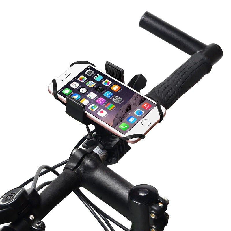 Universal Bicycle Phone Holder with Silicone Grip and 360-Degree Rotation
