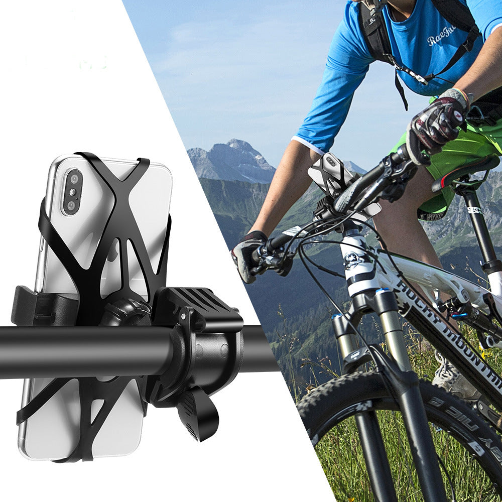 Universal Handlebar Clamp for Adjustable Bicycle Phone Holder with 360° Rotation