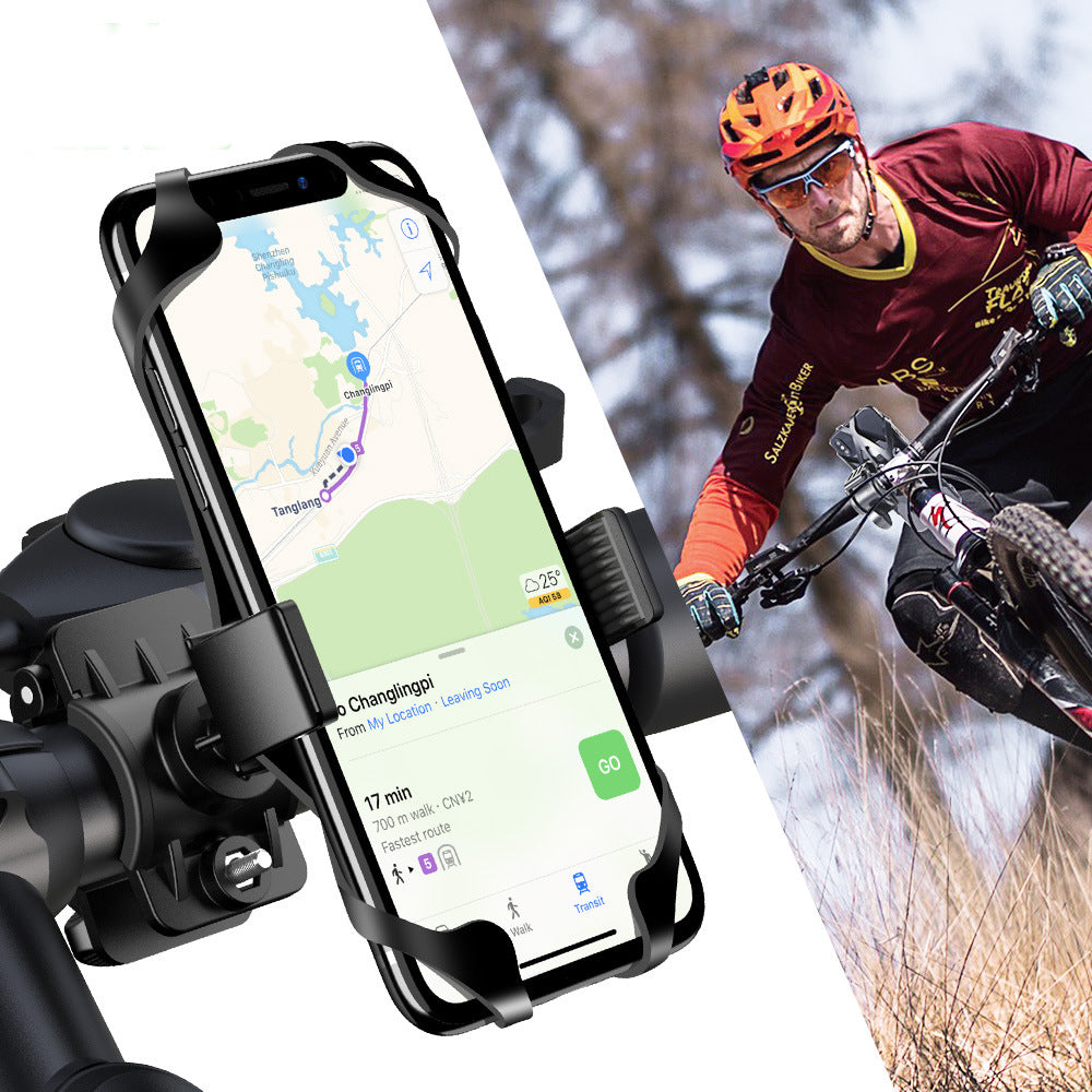 Universal Handlebar Clamp for Adjustable Bicycle Phone Holder with 360° Rotation