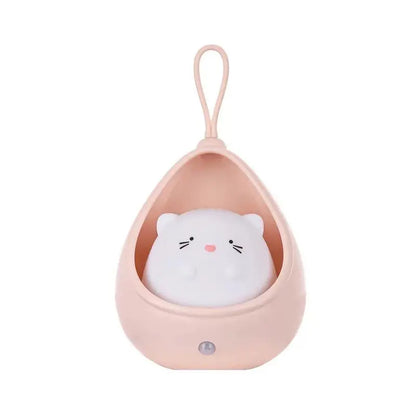 Cat-Shaped Night Lamp - Soft Glow Animal Light