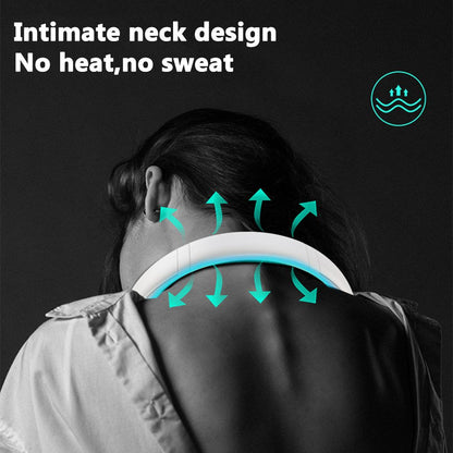 Rechargeable Mini Bladeless Neck Fan - Wireless Portable Personal Cooler