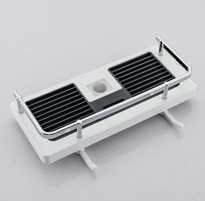 Shower Storage Organizer for Rail - No Drill Bathroom Shelf Caddy