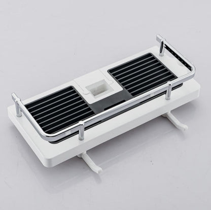 Shower Storage Organizer for Rail - No Drill Bathroom Shelf Caddy