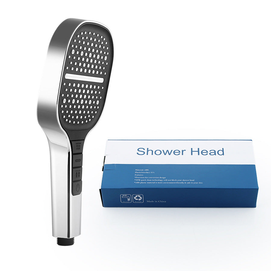 7-Function Chrome Shower Head – Water Efficient & Scale Resistant
