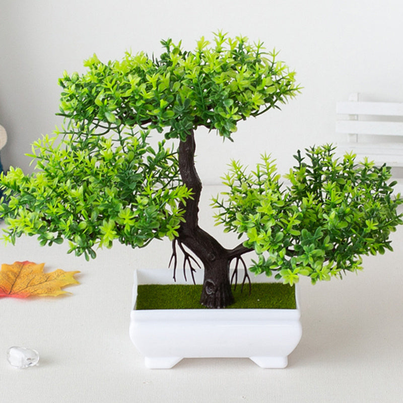 Green Potted Table Plant – Seasonal Atmospheric Home Decor