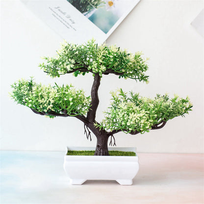 Green Potted Table Plant – Seasonal Atmospheric Home Decor