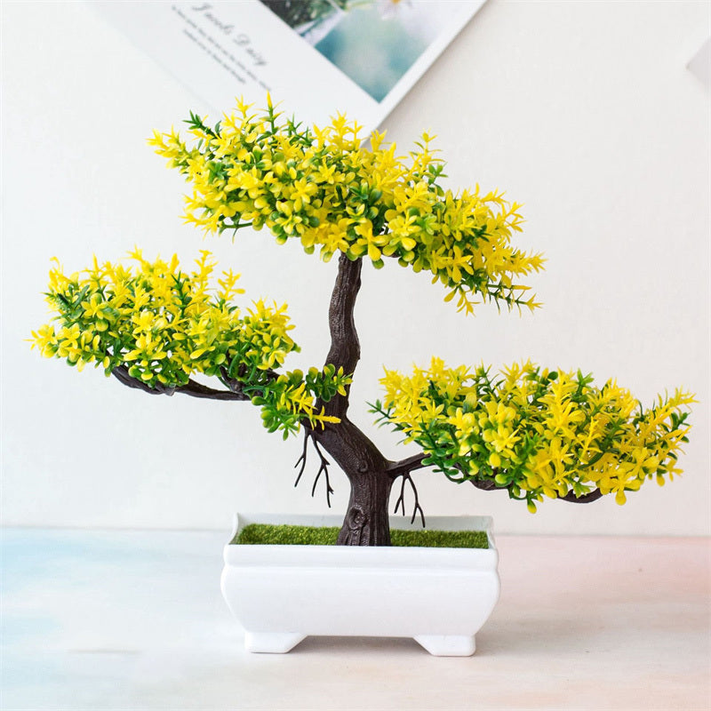 Green Potted Table Plant – Seasonal Atmospheric Home Decor