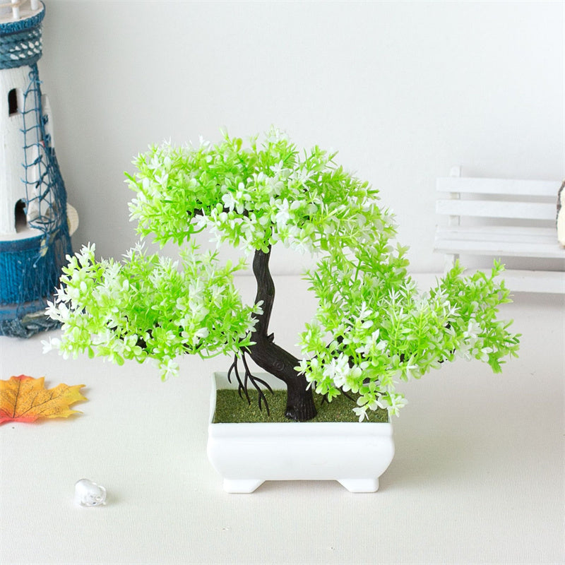 Green Potted Table Plant – Seasonal Atmospheric Home Decor