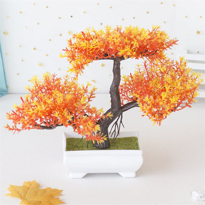 Green Potted Table Plant – Seasonal Atmospheric Home Decor