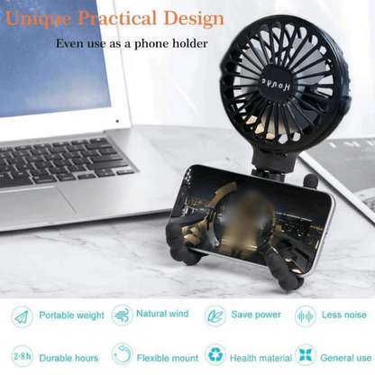 Compact Personal Fan for On-the-Go Cooling