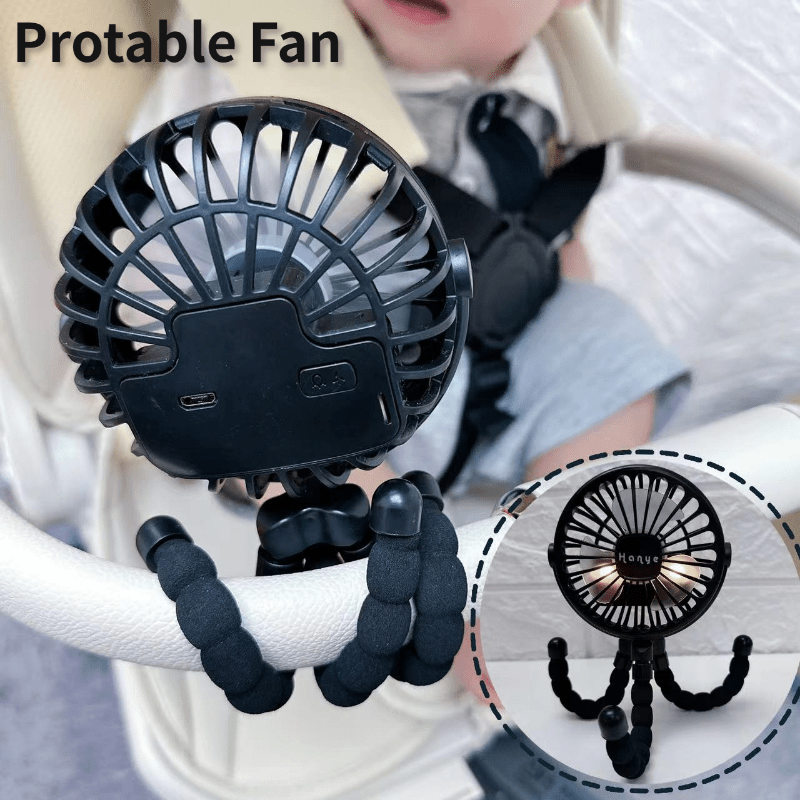 Compact Personal Fan for On-the-Go Cooling