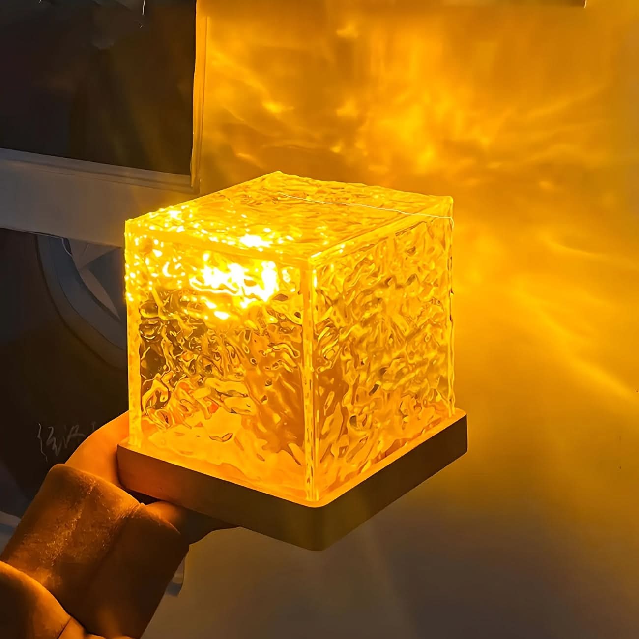 RGB Ambient Light Projector with Dynamic Ripple Effect