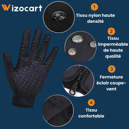 Insulated Heated Gloves for Both Men and Women - Waterproof Design