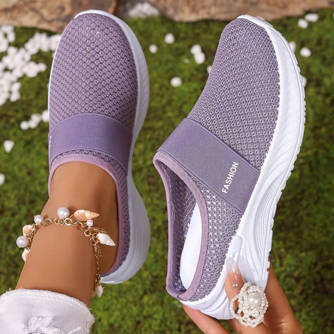 AirStride – Lightweight Mesh Slip-On Sneakers for Women