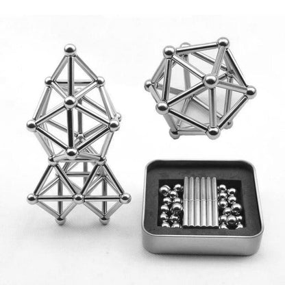 Magnetic Ball and Rod Construction Set for DIY Projects