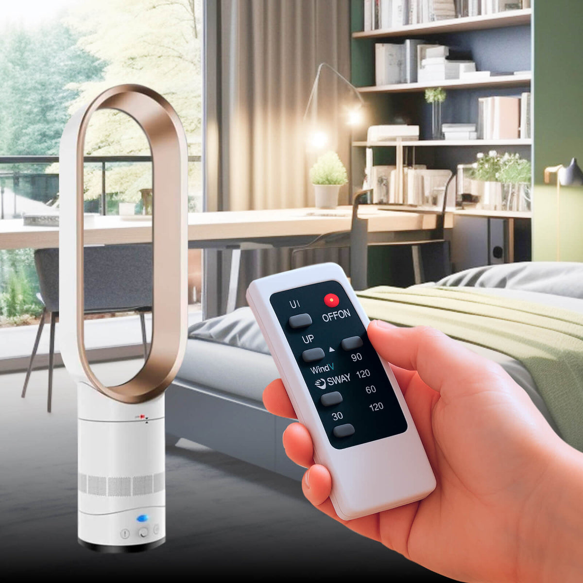 16-Inch Safe Breeze Fan with Remote Control for Ultimate Comfort