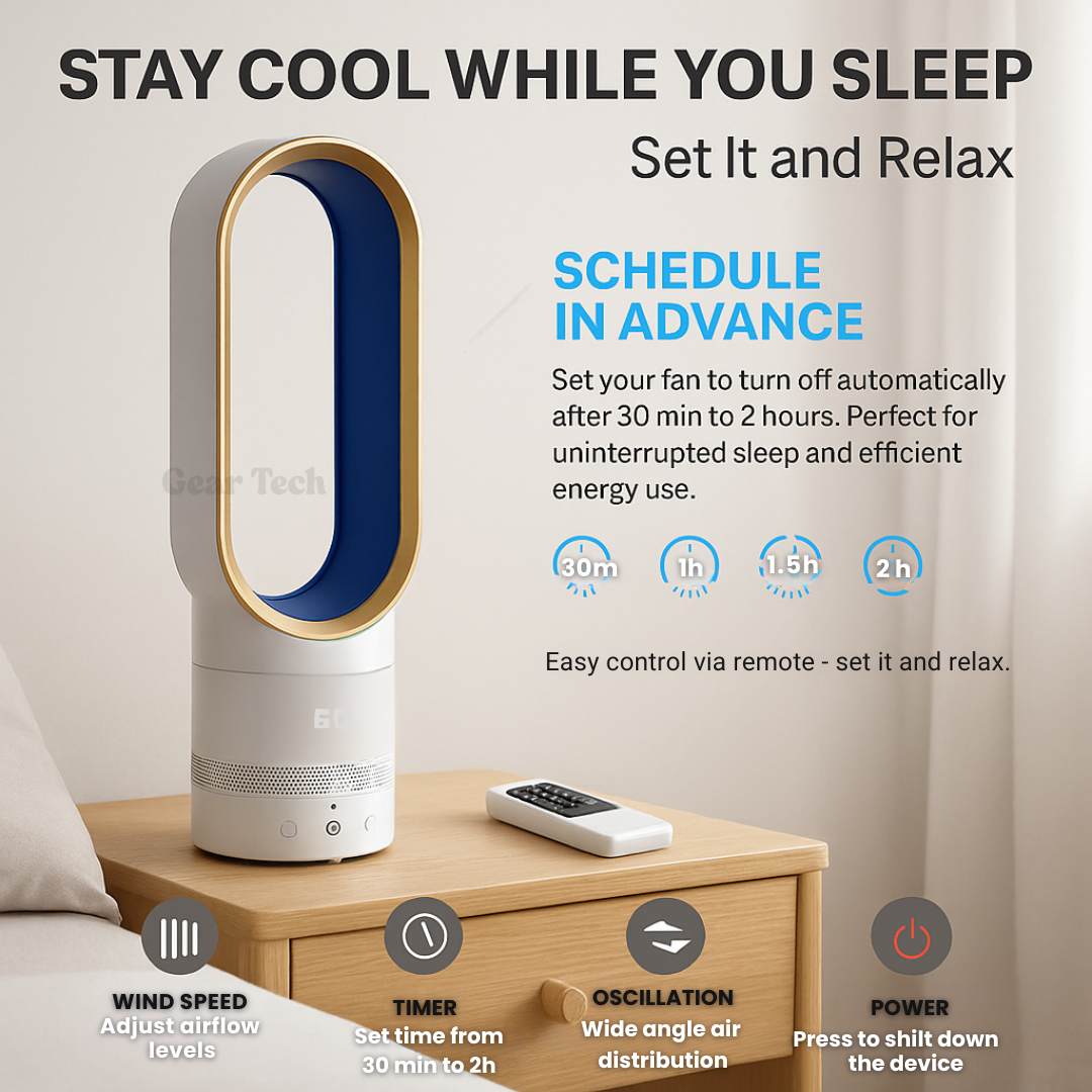 16-Inch Safe Breeze Fan with Remote Control for Ultimate Comfort