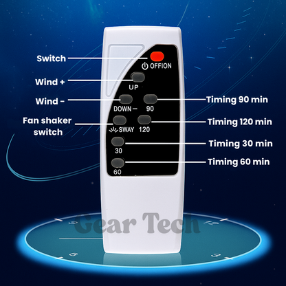 16-Inch Safe Breeze Fan with Remote Control for Ultimate Comfort