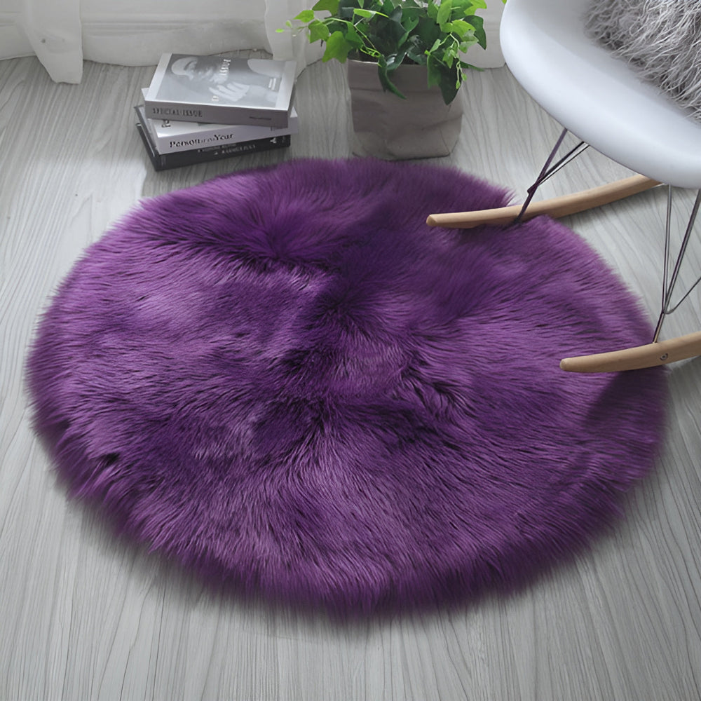 Plush Dreamscape Round Area Rug for Cozy Spaces