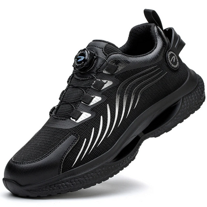 Safety Work Shoes with Rotating Buttons – Anti-Smash and Anti-Puncture